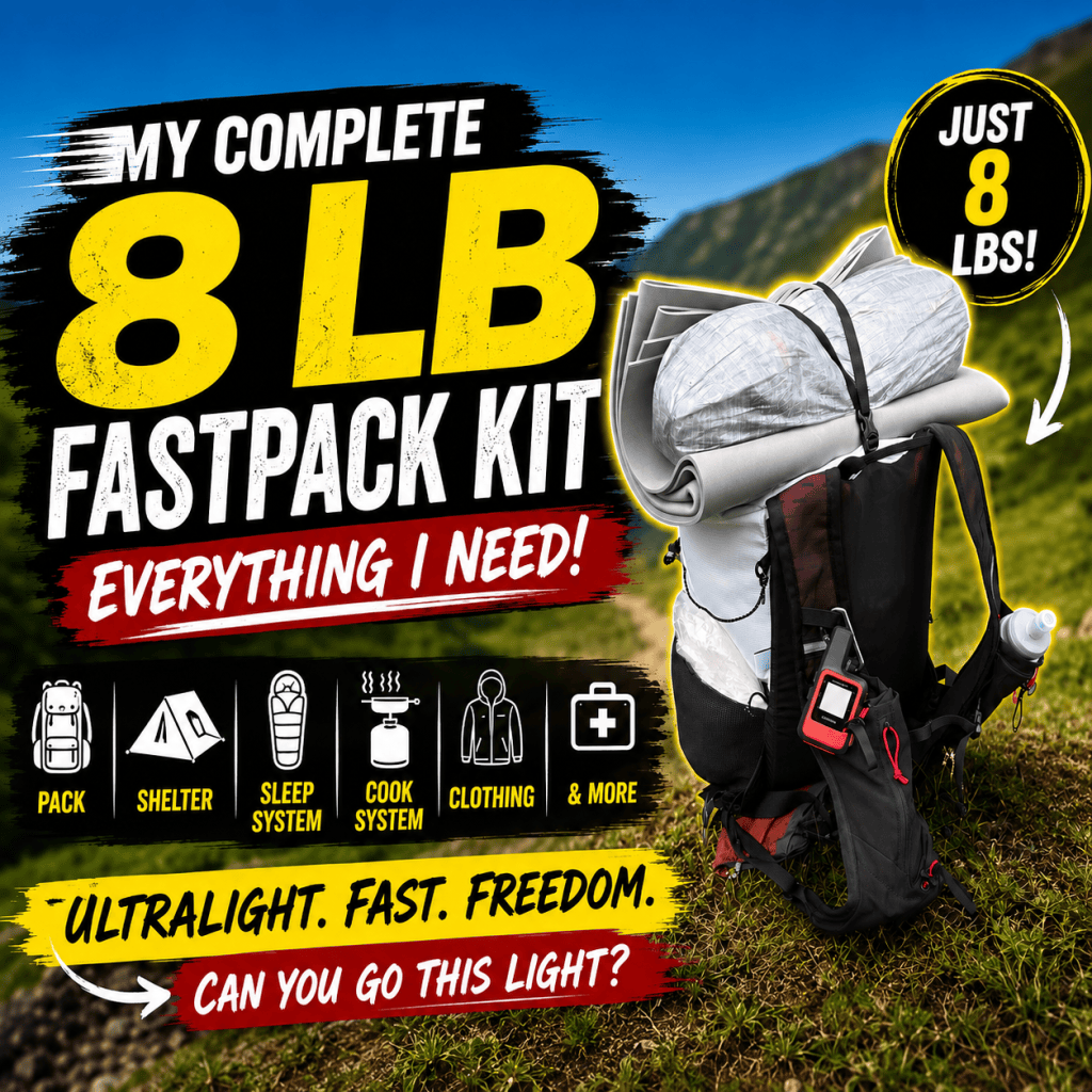 My Complete 8-Pound Ultralight Fastpacking Gear Loadout